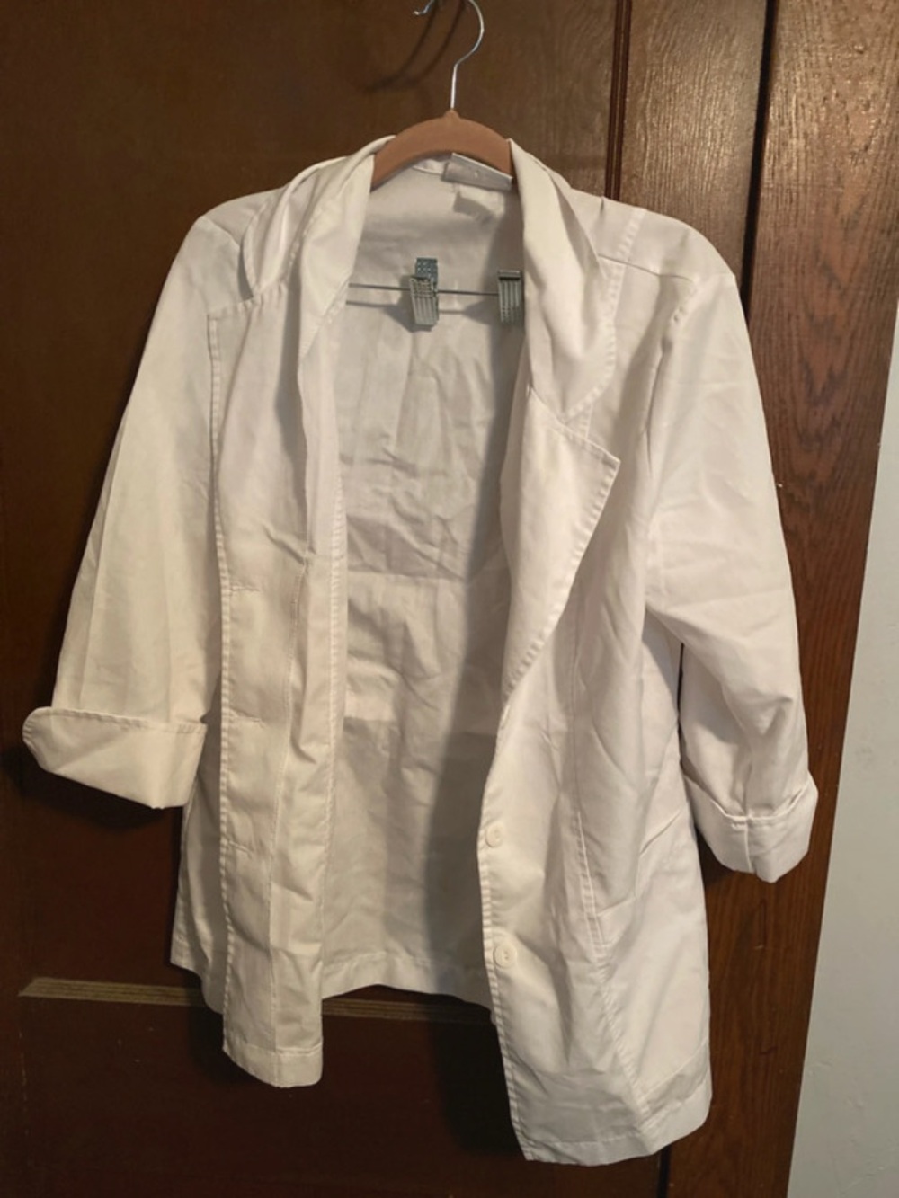 Peaches Uniforms White Women's Blazer Jacket